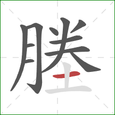 塍的笔顺第11画：横