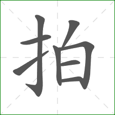 拍的笔顺