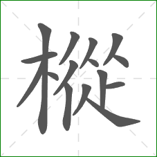 樅的笔顺