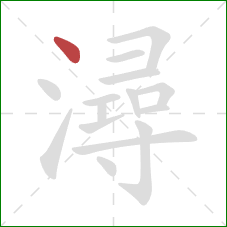 潯的笔顺第1画：点