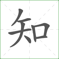 知的笔顺