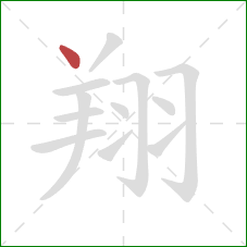 翔的笔顺第1画：点