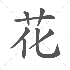 花的笔顺