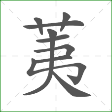 荑的笔顺 荑的笔顺