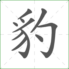 豹的笔顺