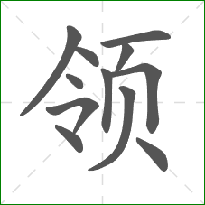 领的笔顺