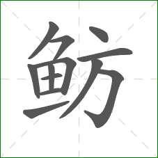 鲂的笔顺 鲂的笔顺