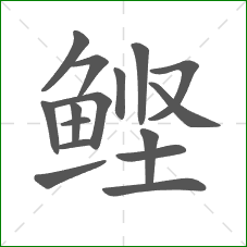 鲣的笔顺