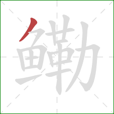 鳓的笔顺第1画：撇