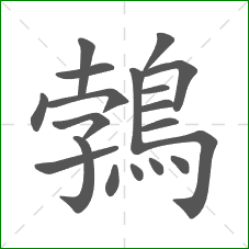 鵓的笔顺