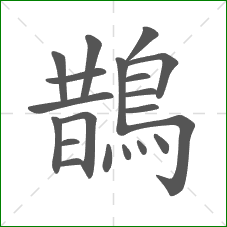 鵲的笔顺 鵲的笔顺