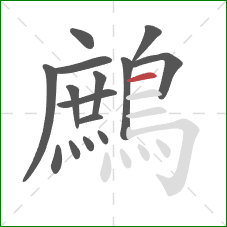 鷓的笔顺第15画：横