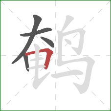 鹌的笔顺第5画：横折